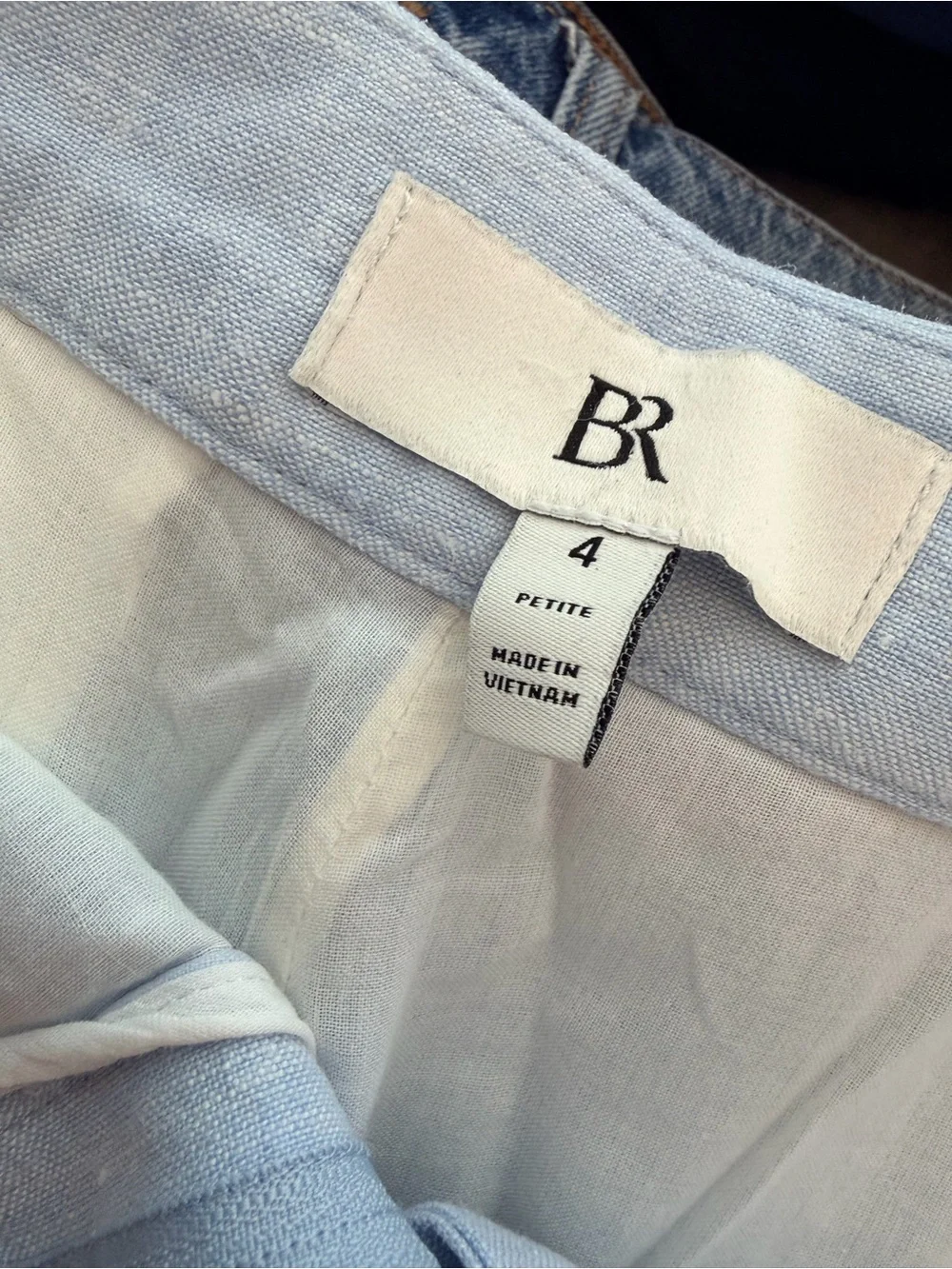 Banana Republic Light Blue Linen Blend Trousers